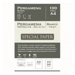 Carta  PERGAMENA BIANCO, A4...