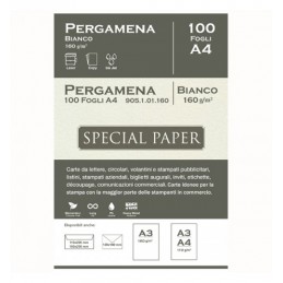 Carta  PERGAMENA BIANCO, A4...