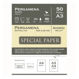 Carta PERGAMENA AVORIO, A3...