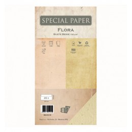 Buste carta FLORA BEIGE,...